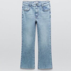 ZARA Cropped mini flare jeans